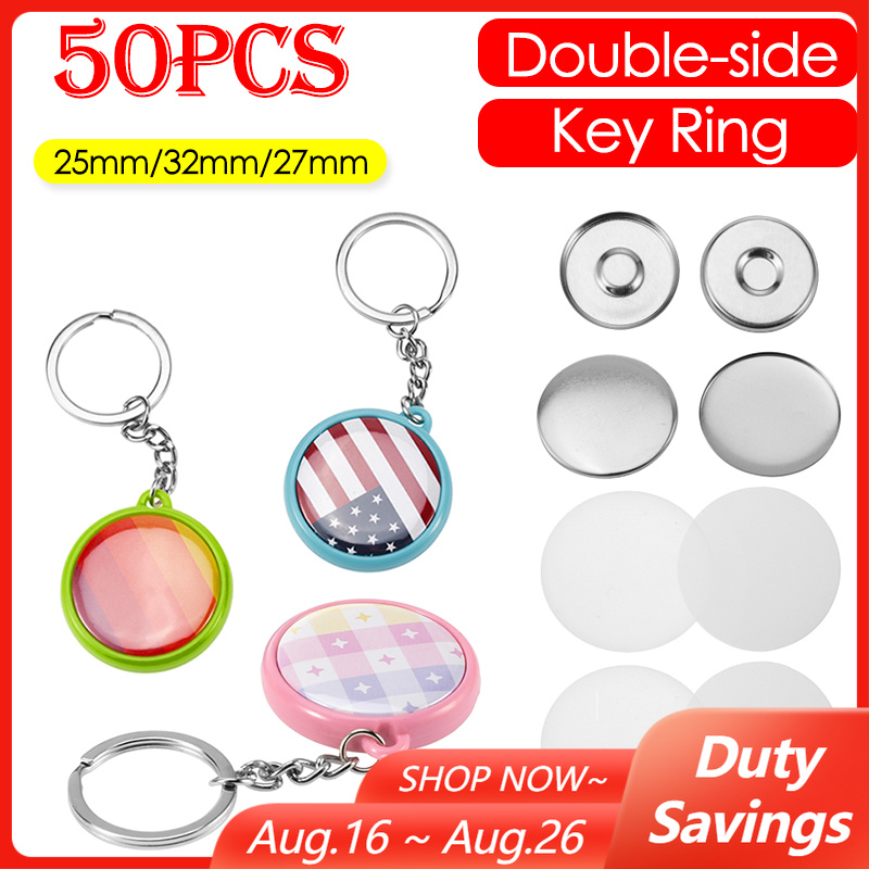 Button Badge Blank - 50 Peças/Conjunto 25mm 32mm 37mm Botões