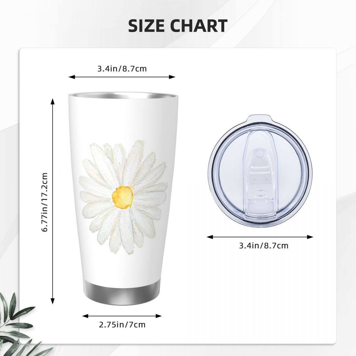 Pintados à mão uma pequena mar - Tumbler 20Oz White avaliação e preço