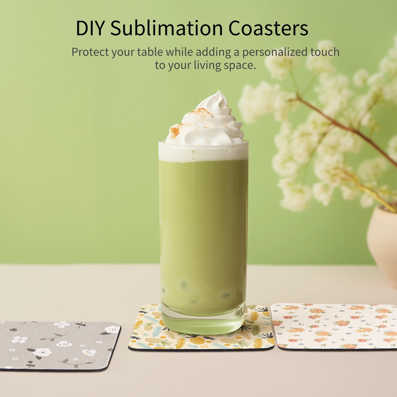 100 pçs porta-copos de sublima - Coaster Sublimation Blank avaliação e preço
