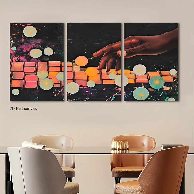 Conjunto de 3 telas sem moldur - Canvas Wrap Ready avaliação e preço