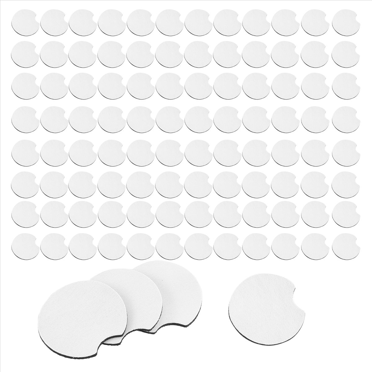 Aa83 100 peças de porta-copos  - Coaster Sublimation Blank avaliação e preço