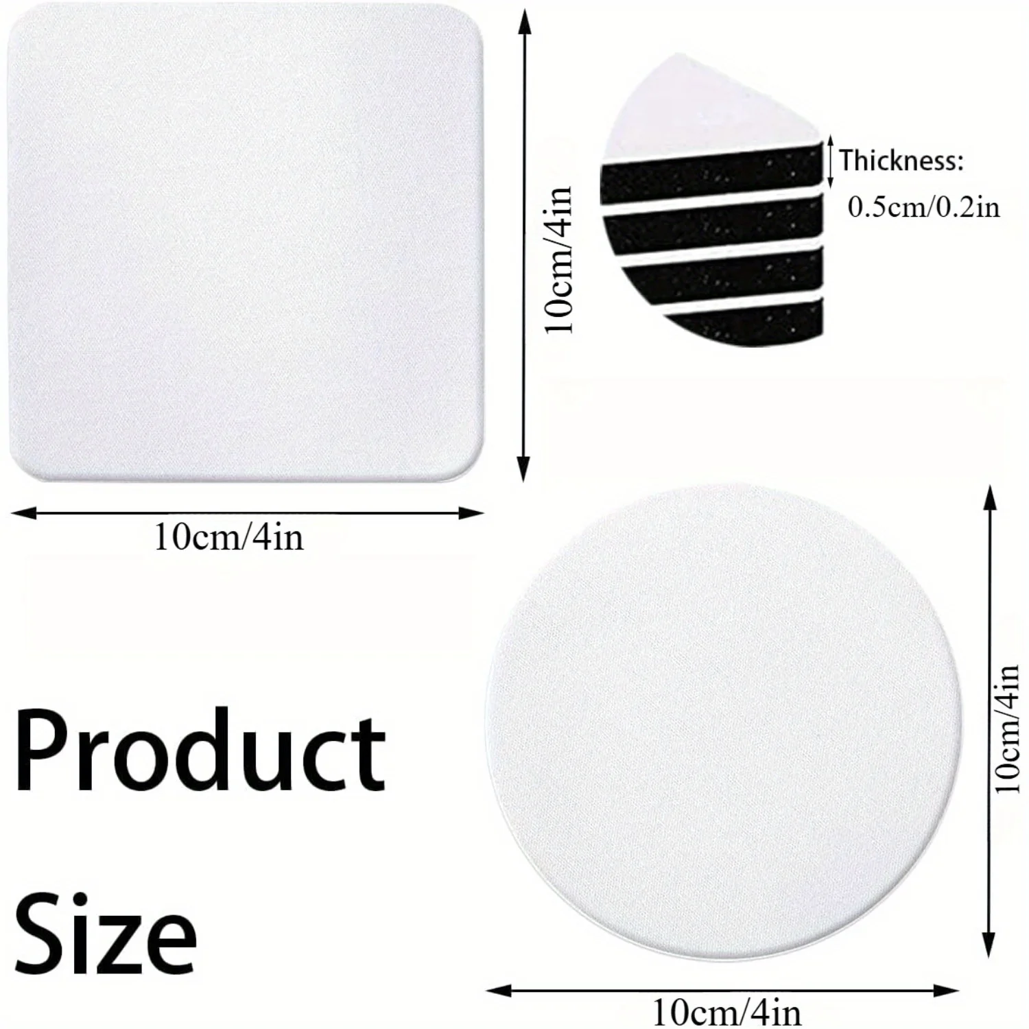 30/50 peças espaços em branco  - Coaster Sublimation Blank avaliação e preço