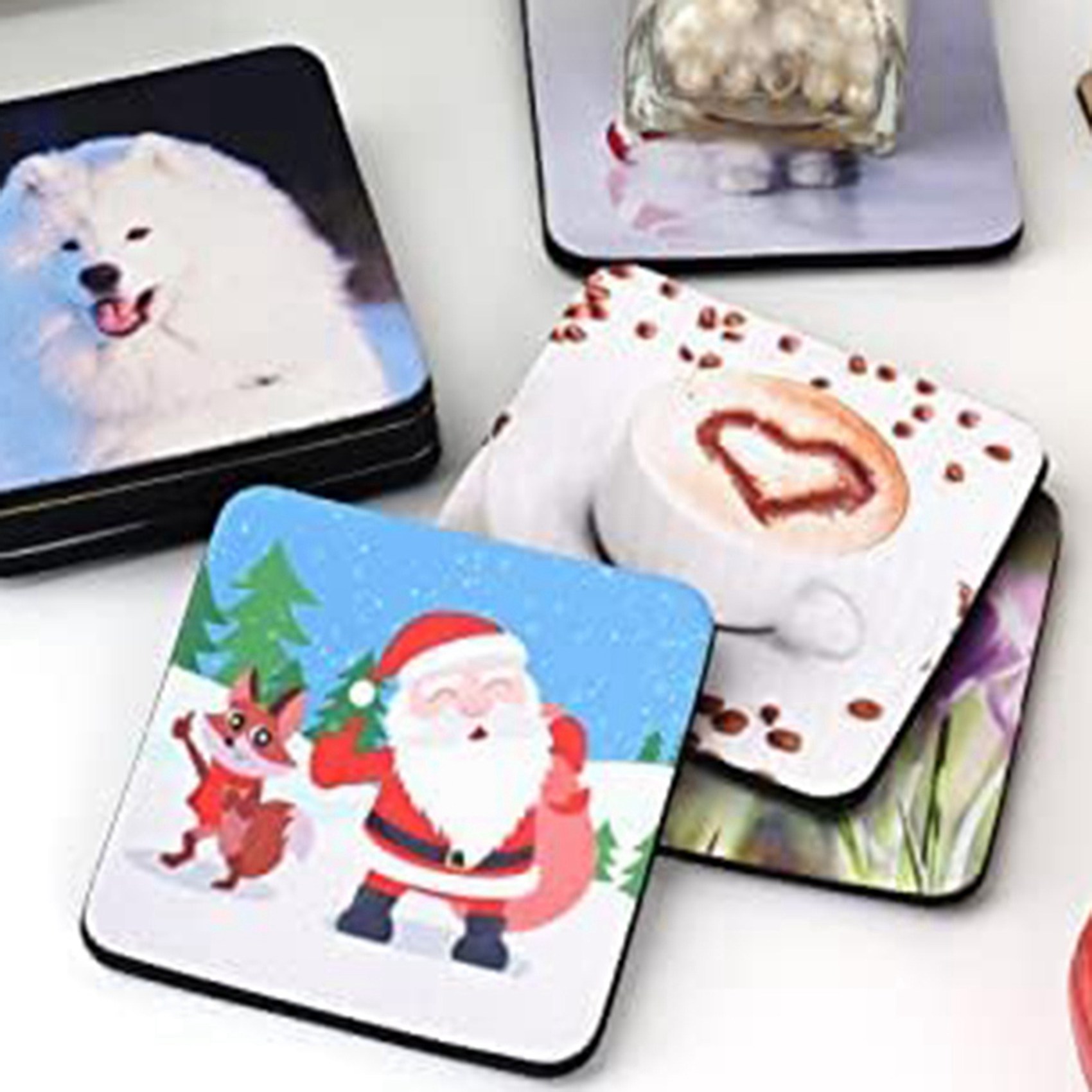 F-F 40PCS Porta-copos Quadrado - Coaster Sublimation Blank avaliação e preço